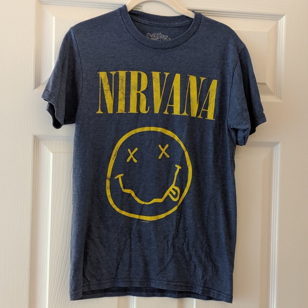 Women's Nirvana Band Tee Shirt, Size M